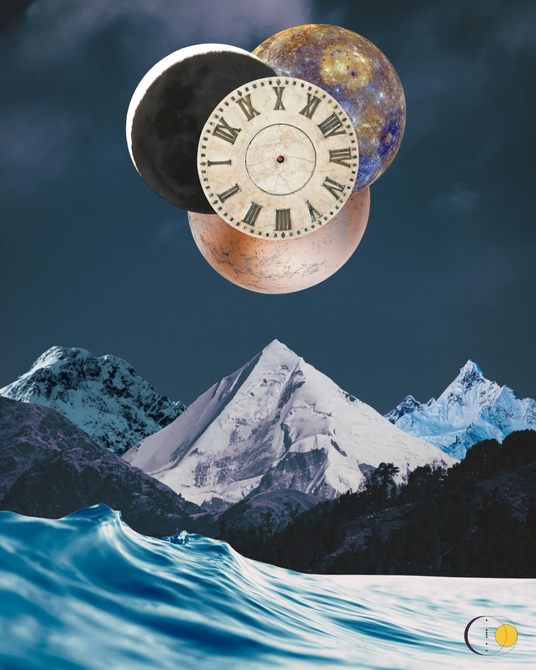 NEW MOON IN CAPRICORN ♑️
At the Highest Peak 

This New Moon gathers an extraordinary council in Capricorn, with the Sun, Moon, Mercury, and Mars all standing together on the mountain&rsquo;s summit at 28&deg; of Capricorn. It is a moment of integrat