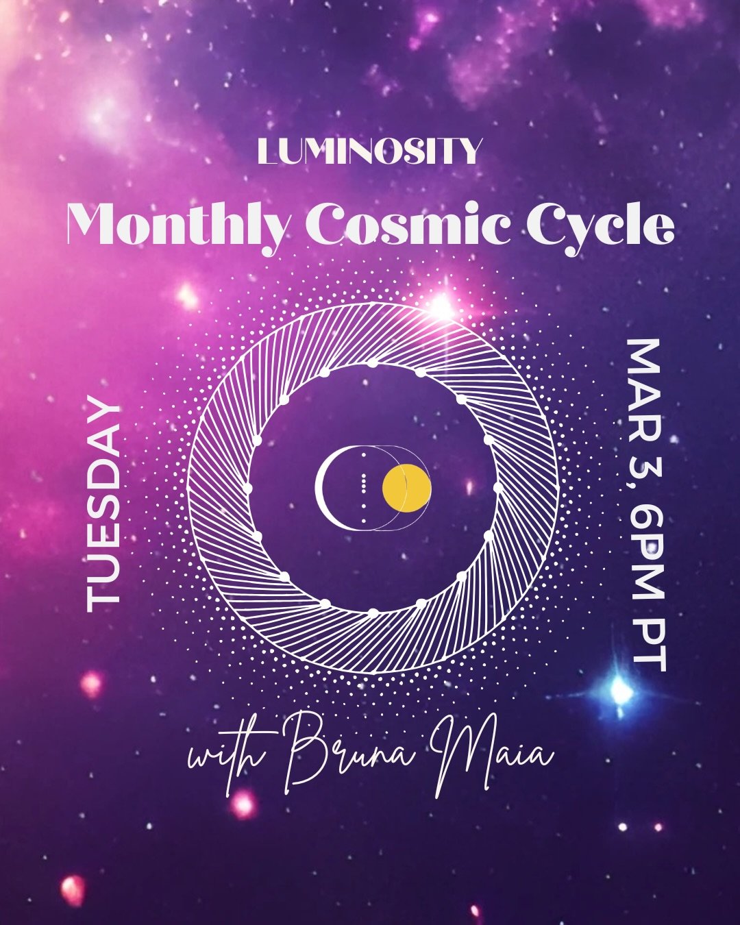 MONTHLY COSMIC CYCLE
📅 TUESDAY 3/3 AT 6PM PT

🔗 To sign-up for this month&rsquo;s free classes on Luminosity, use link in bio

We&rsquo;ll be reviewing March&rsquo;s Astrological transits on Luminosity!

Important cycles include:
* Mercury Retrogra