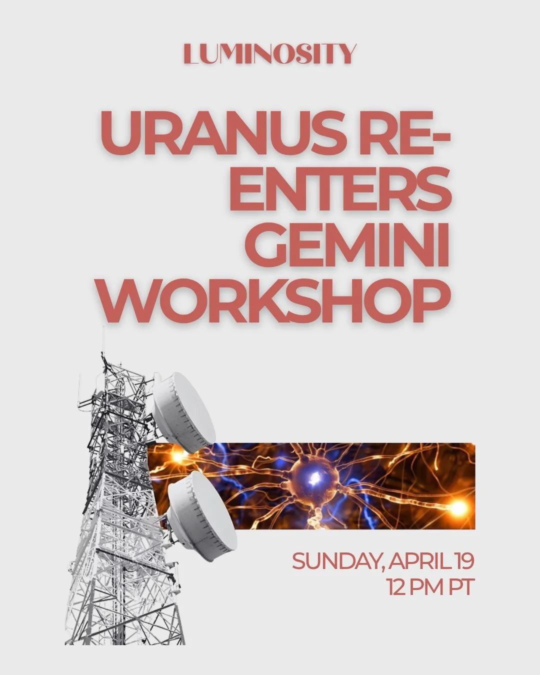 NEW WORKSHOP! 
URANUS IN GEMINI ♊️

📅 April 19, 2026 - 12pm PT 

🔗 link in bio

A new current is moving through the mind.

As Uranus enters Gemini, we step into a cycle of awakening perception where insight comes quickly, where old ways of thinking