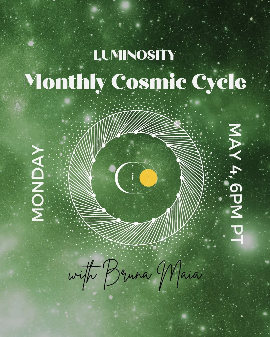 MONTHLY COSMIC CYCLE 
📅 MON 5/4 AT 6PM PT

🔗 To sign-up for this month&rsquo;s free classes on Luminosity, use link in bio

We&rsquo;ll be reviewing May&rsquo;s Astrological transits on Luminosity!

Important cycles include:
* Full Moon of the Taur