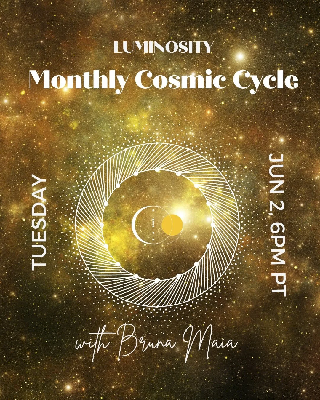 MONTHLY COSMIC CYCLE 
📅 TUES 6/2 AT 6PM PT

🔗 To sign-up for this month&rsquo;s free classes on Luminosity, use link in bio

We&rsquo;ll be reviewing June&rsquo;s Astrological transits on Luminosity!

Important cycles include:
* Chiron enters Tauru