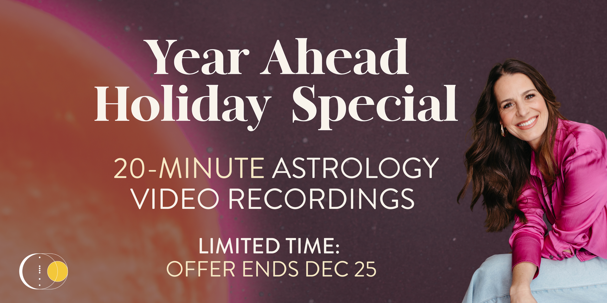 Explore your Year Ahead through a Soulful Lens: A 20-minute custom-recorded video focused on your chart & the major planetary transits for the year ahead.