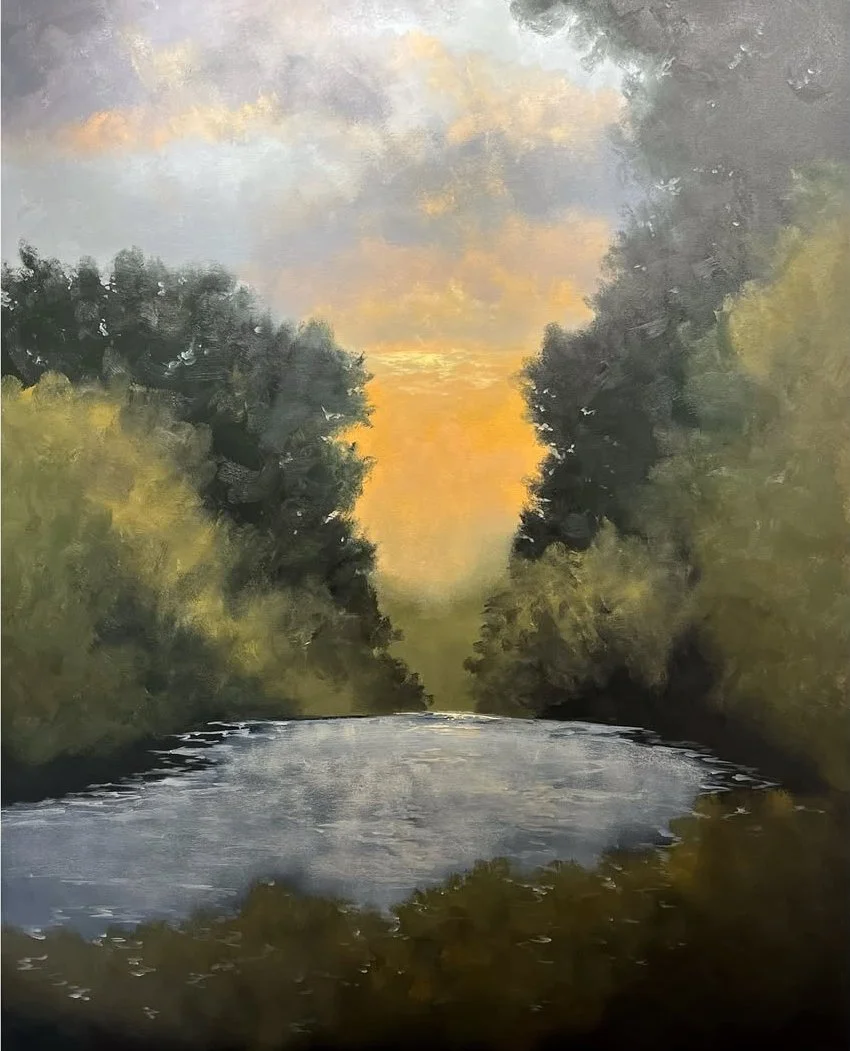 60x48 | River Bend Sunset | Design Supply
