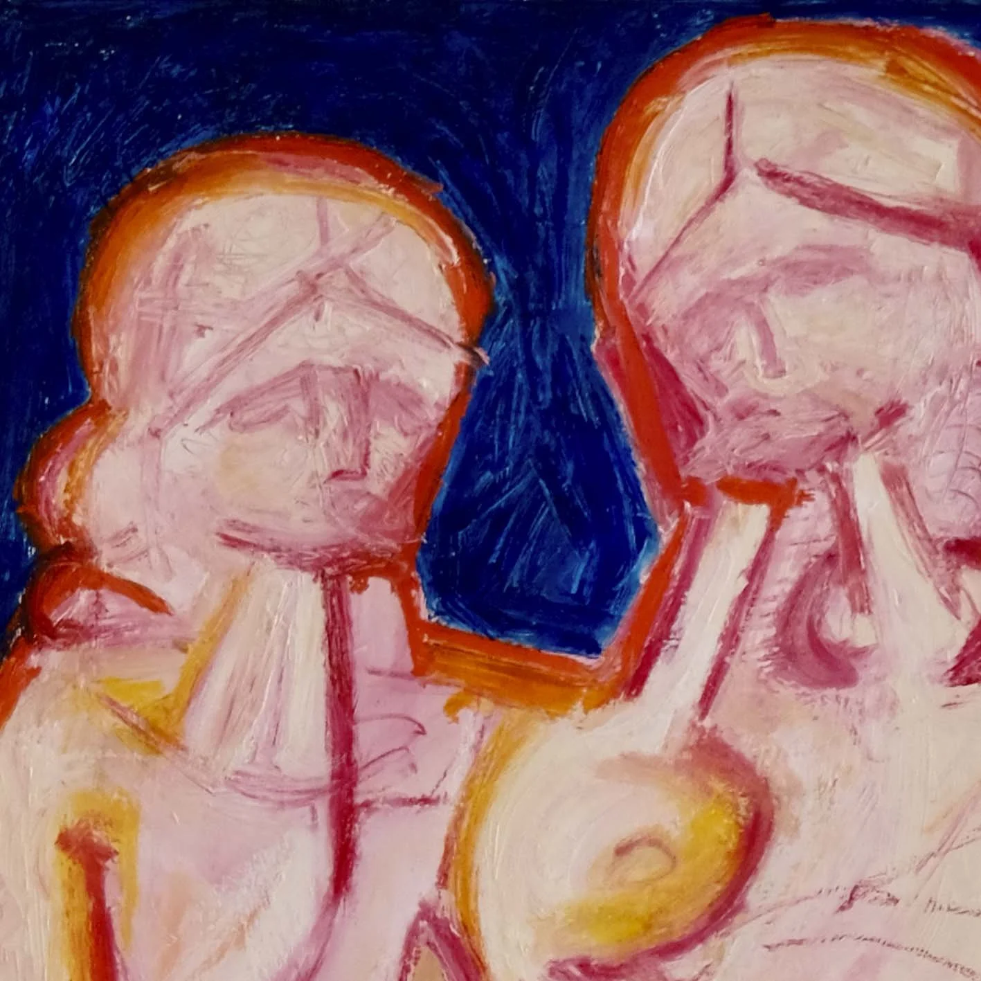 Trinity, an inspired painting by the works of Rublev, is for sale.