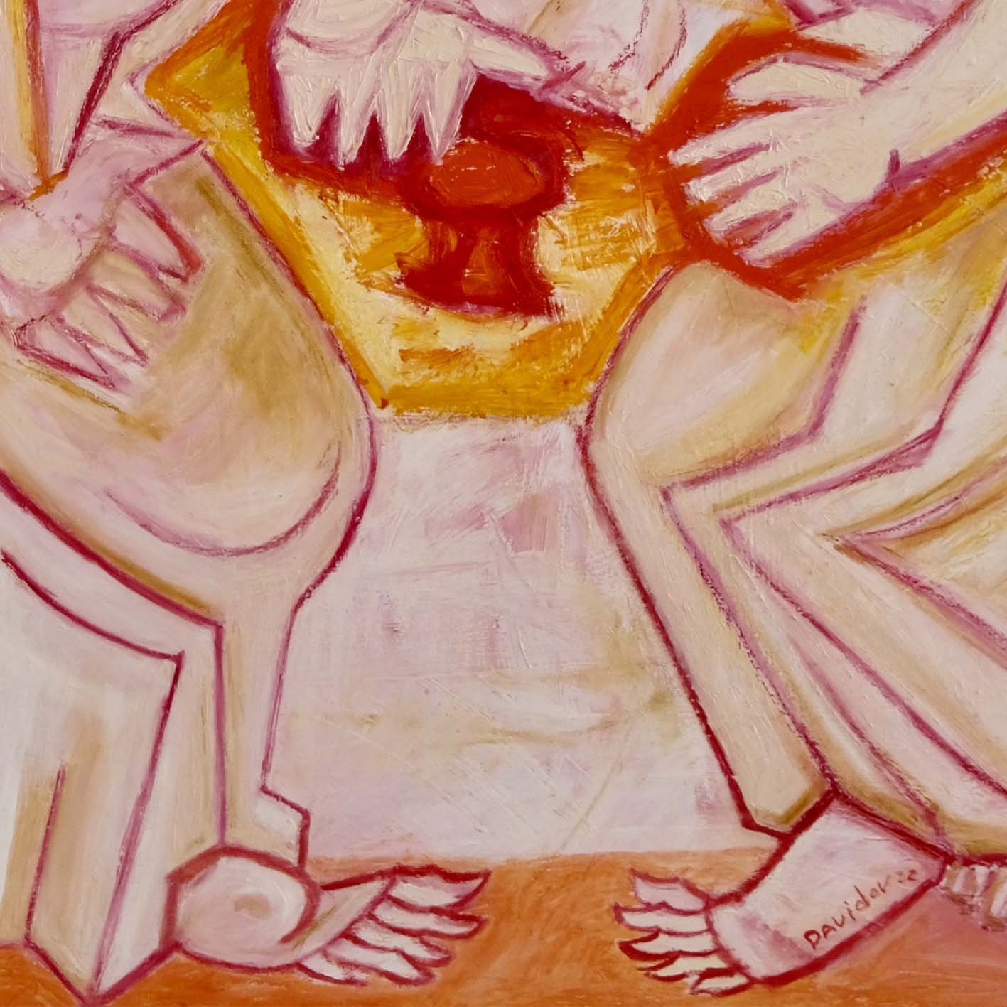 Trinity, an inspired painting by the works of Rublev, is for sale.