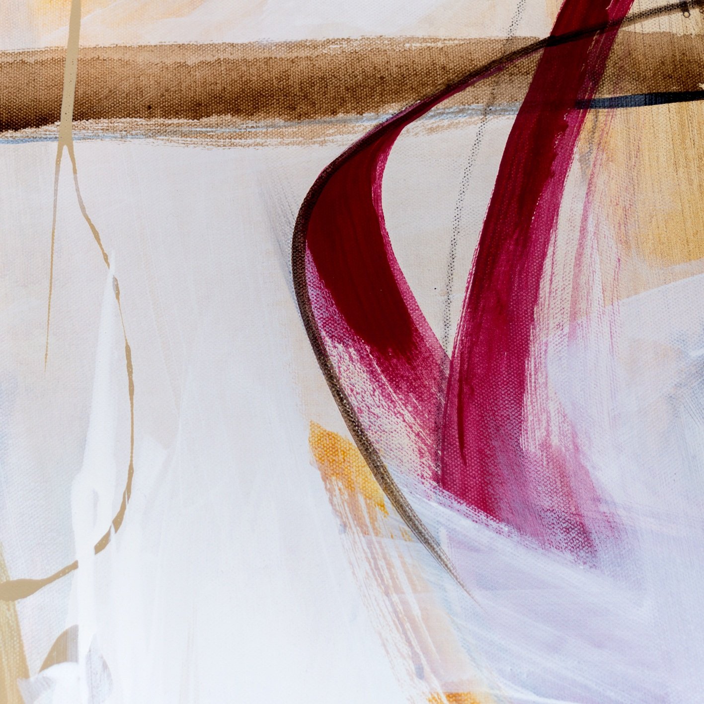 Contemporary abstract painting that explores the city and modern society.
