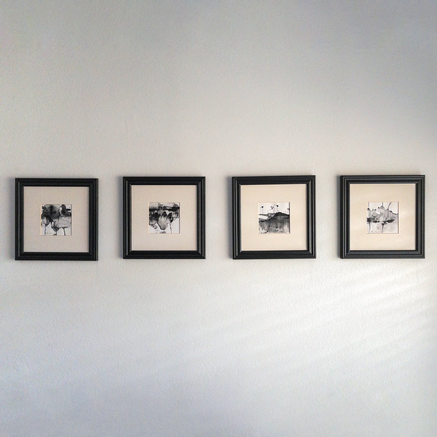 Contemporary monotype print that explores human feelings.