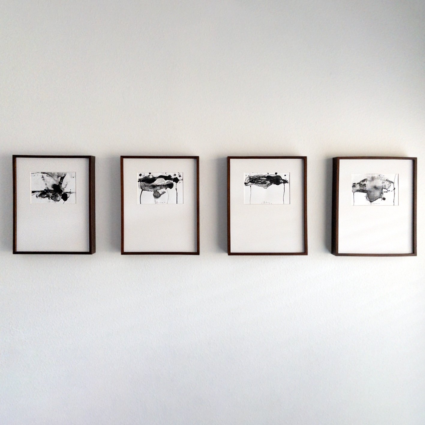 Contemporary monotype print that explores our emotions.