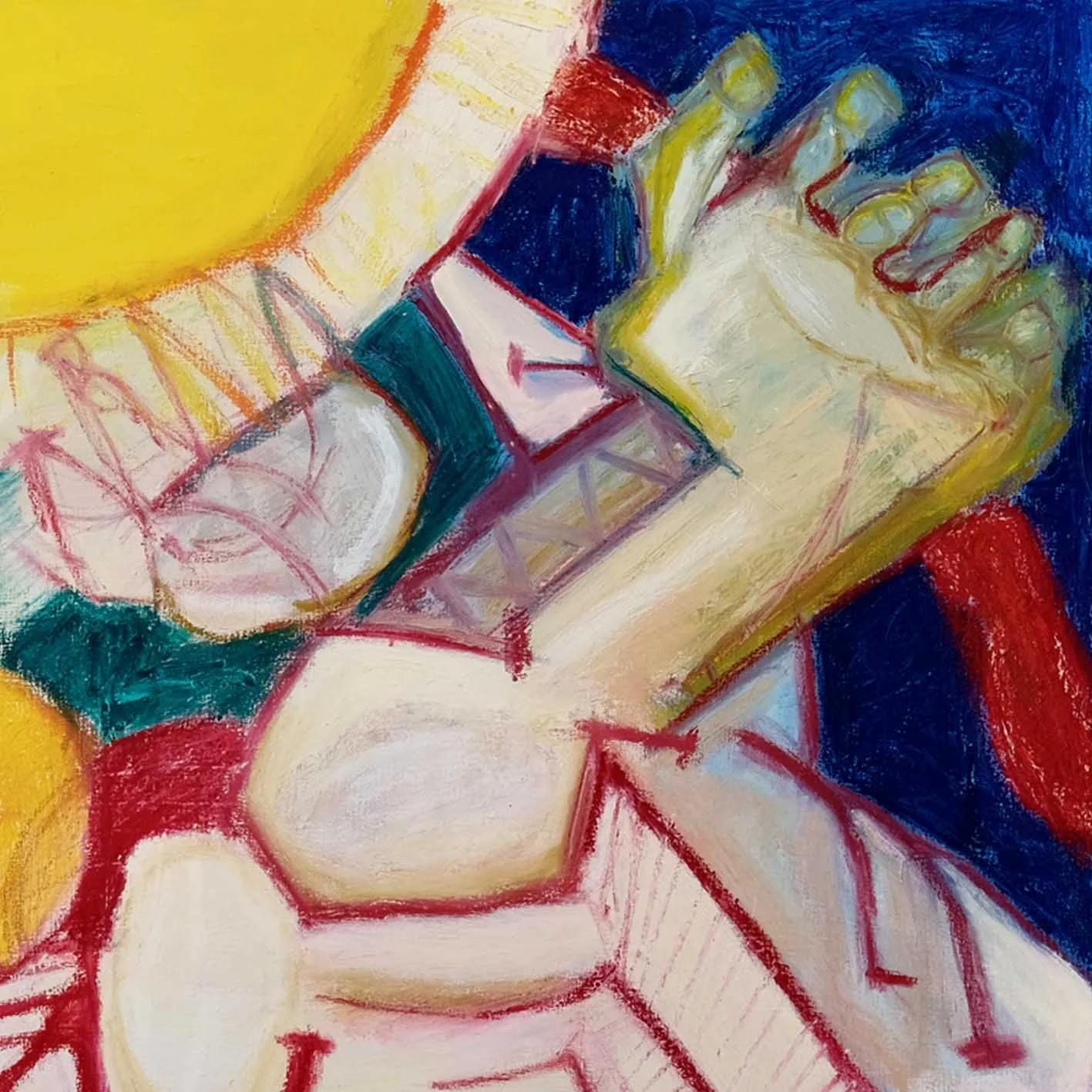 The Dream Stole Me Zoom is contemporary, unique abstract painting for sale.