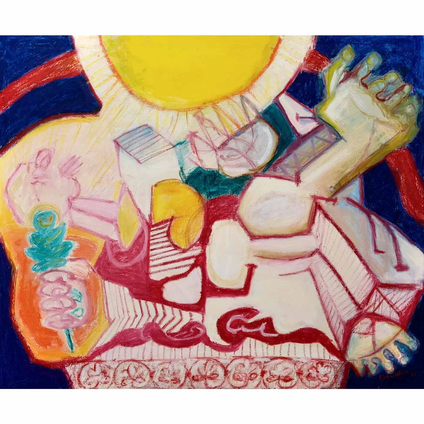 Contemporary, unique abstract painting for sale.