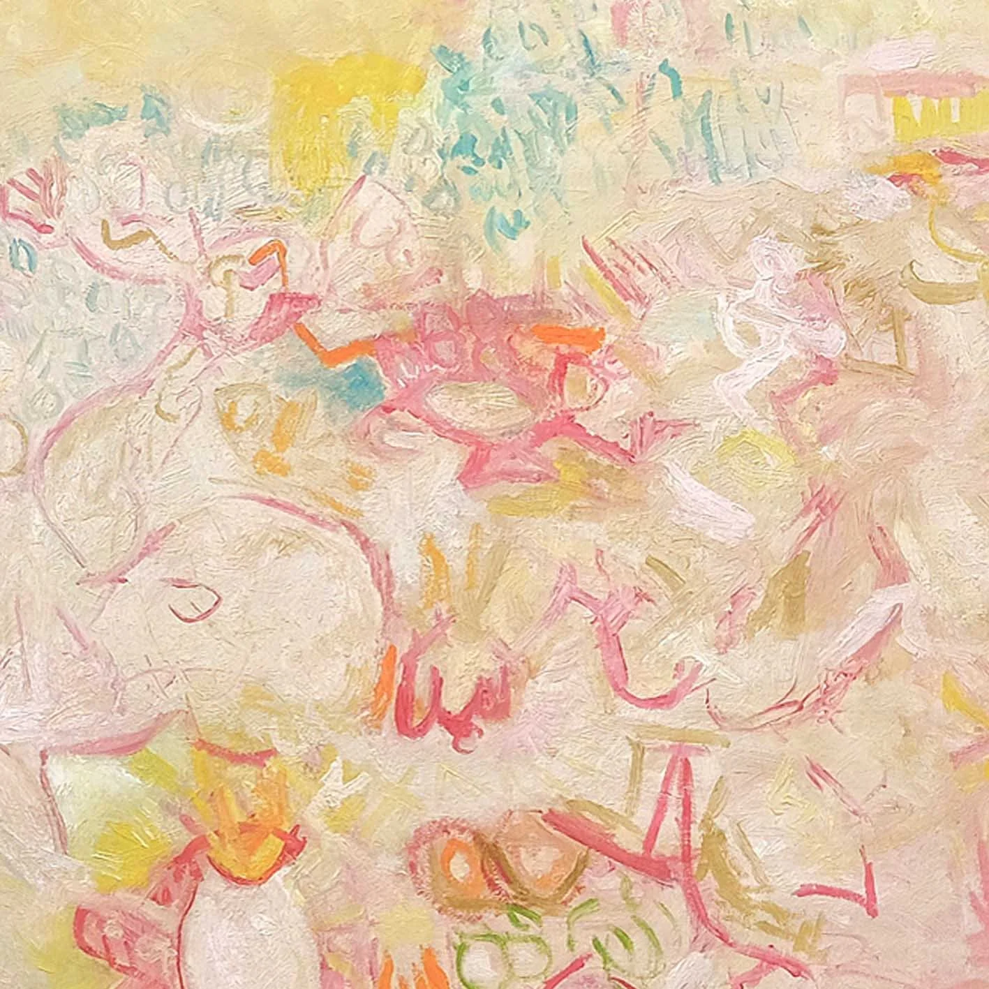 By the River of Babylon, abstract expressionist painting for sale.