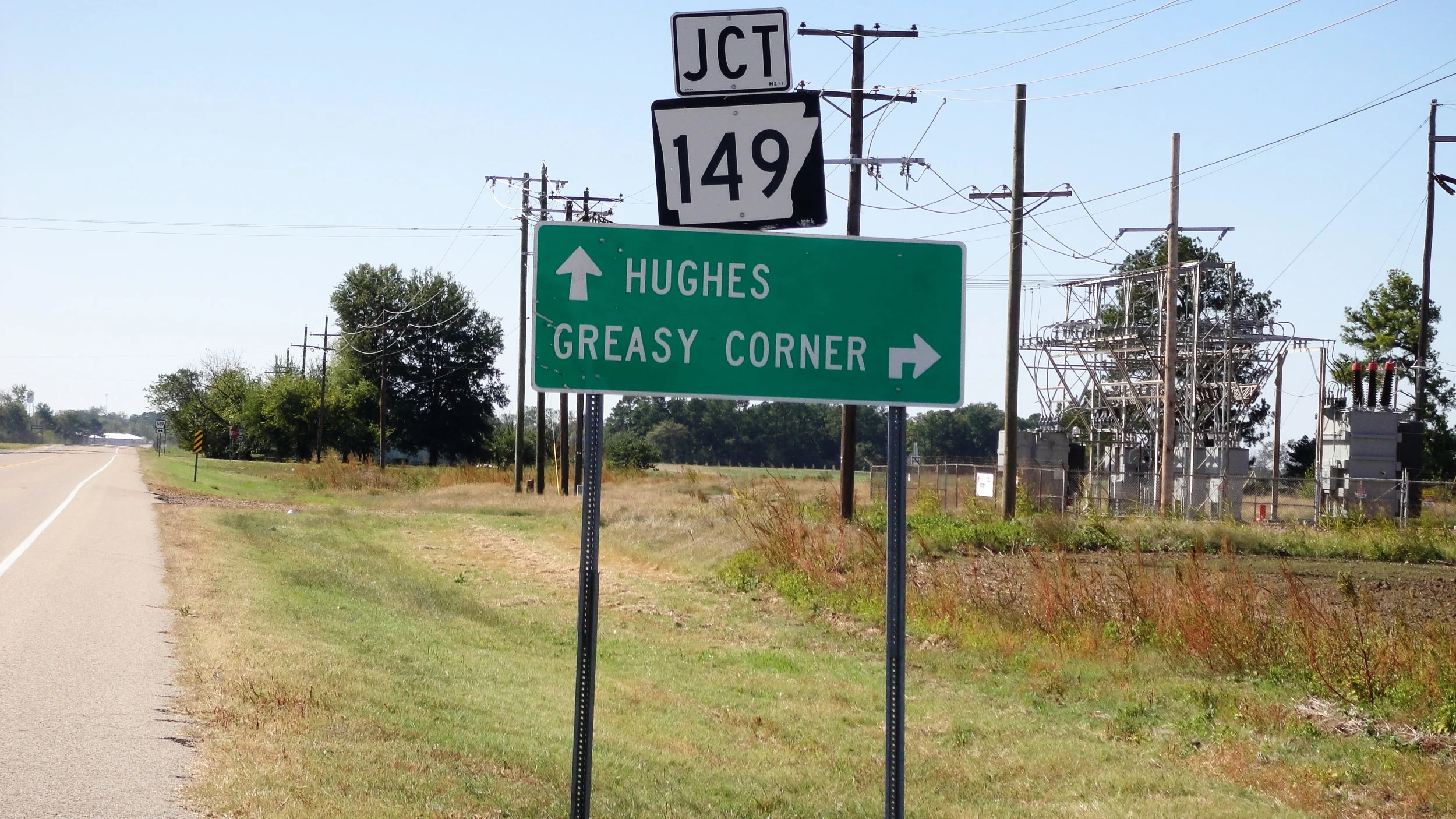 How'd you like to live in Greasy Corner, Arkansas, USA?
