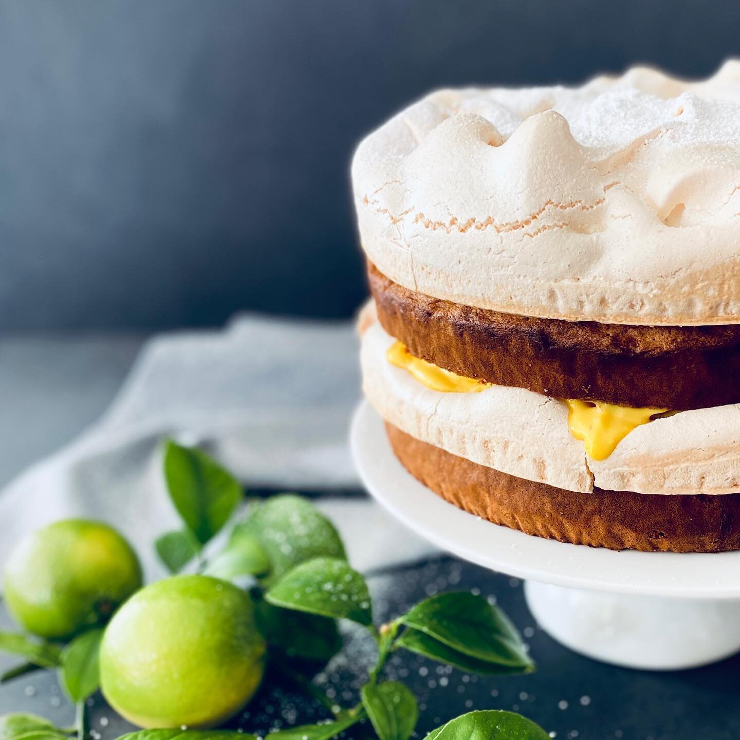 Not long now until the recipe for my dreamy Lime &amp; Coconut Cloud Cake graces the pages of @fleurieulivingmagazine Spring edition 🌸 Out soon! 
.
.
.
#cloudcake #limeandcoconut #springcitrus #meringue #cakesofinstagram #sweettooth #pastry #pastryc