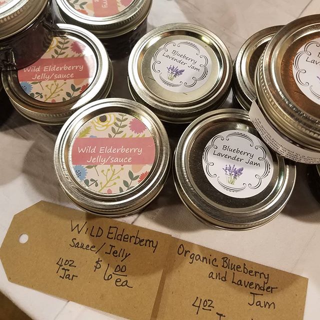 Looking for something special and good for you? Come by our booth at Lane County Farmers Holiday Market  at the fairgrounds! Wild Elderberry jelly or Organic Blueberry Lavender jam!