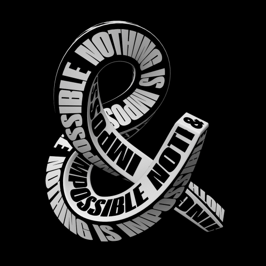 Nothing is Impossible_Ampersand_V04_Black White_SML.gif