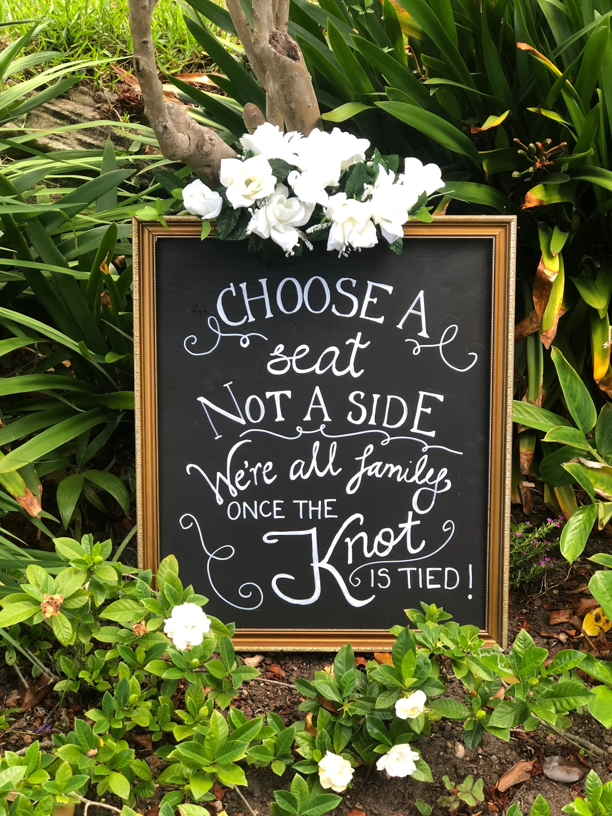 Chalkboard / Wedding Sign