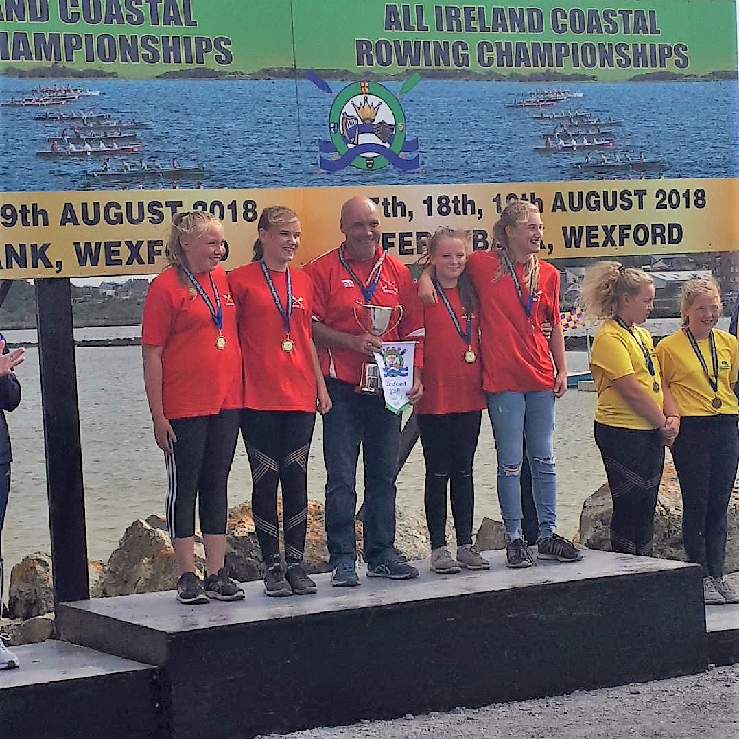 Members of Sneem RC on the winners podium.