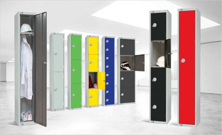 Colourful Lockers, Various sizes and locks available. 