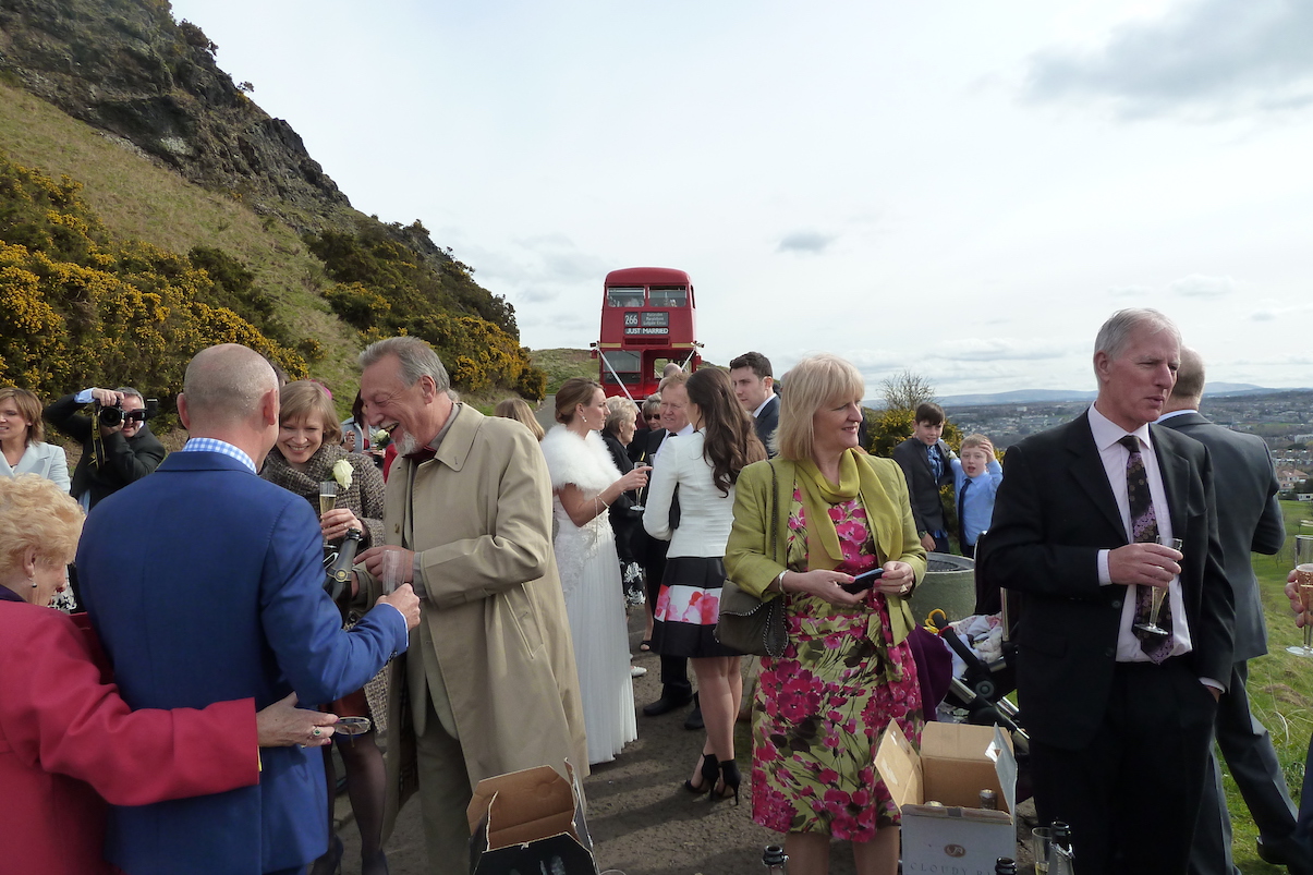 The Red Bus wedding party Edinburgh.jpg
