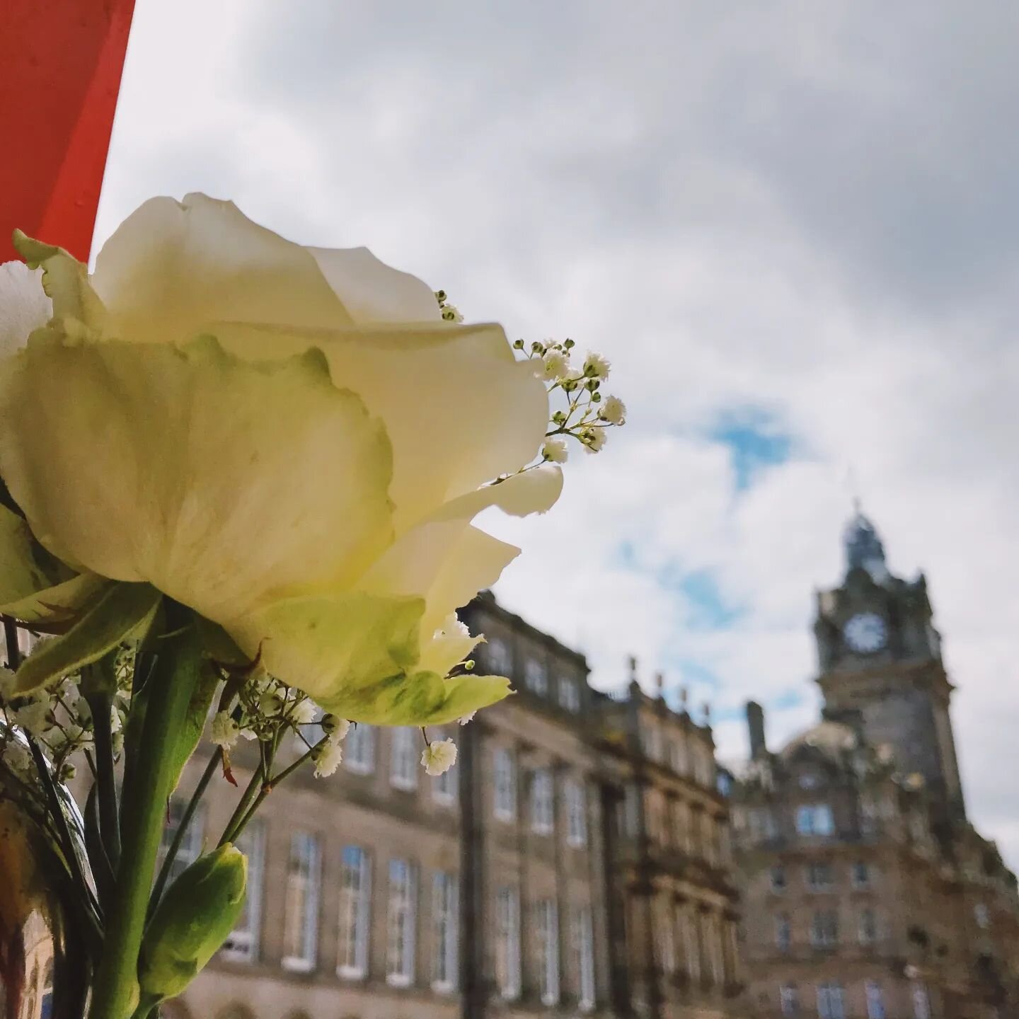 Looking back at @thebalmoral from Waterloo Place, featuring some of our fresh wedding florals, which are included in all of our wedding bookings as standard. 

Tap the link in our bio to read more about The Balmoral and a few other favourites too!
.
