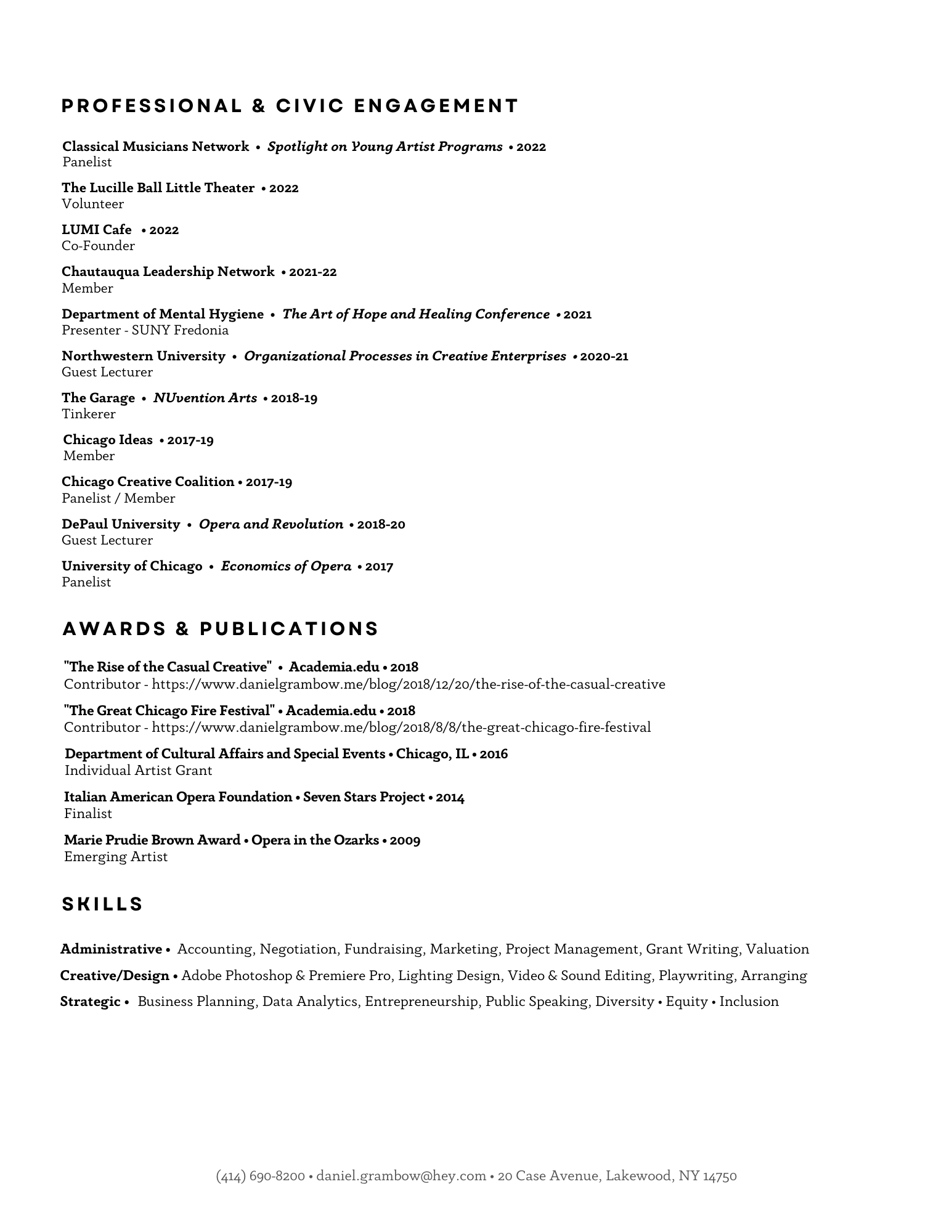 Daniel Grambow Resume Page 3