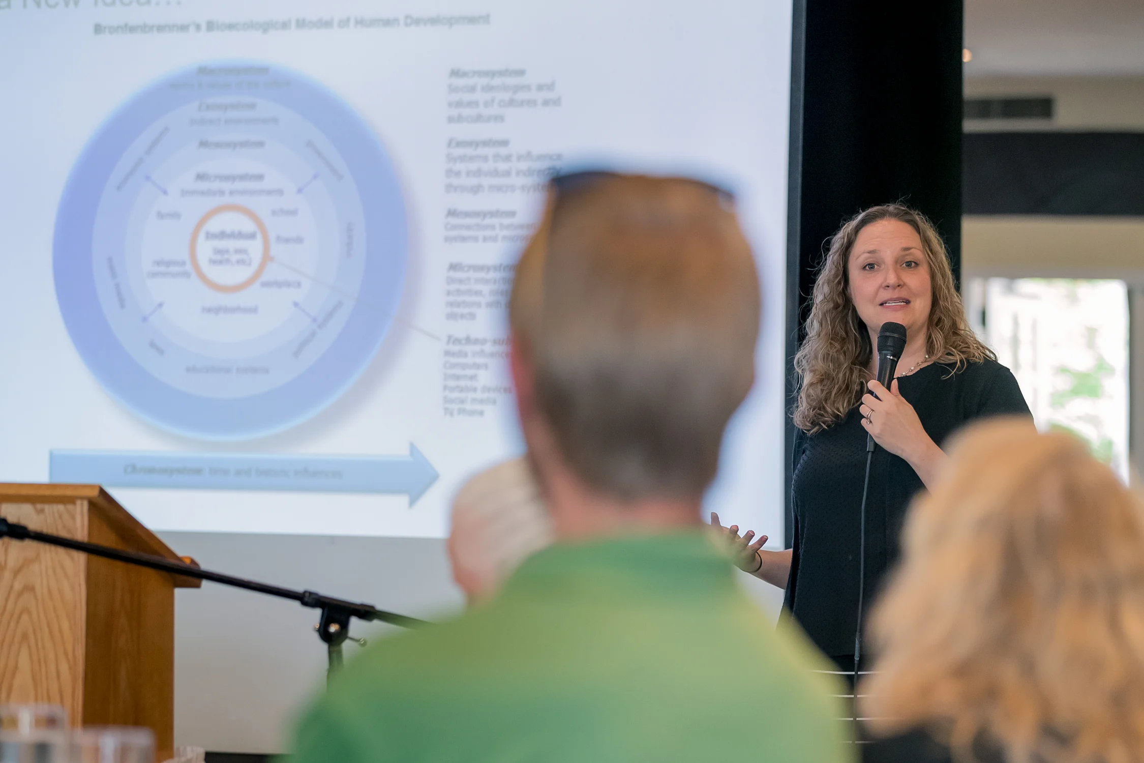 Project 2Gen Co-Director Laura Tach presenting