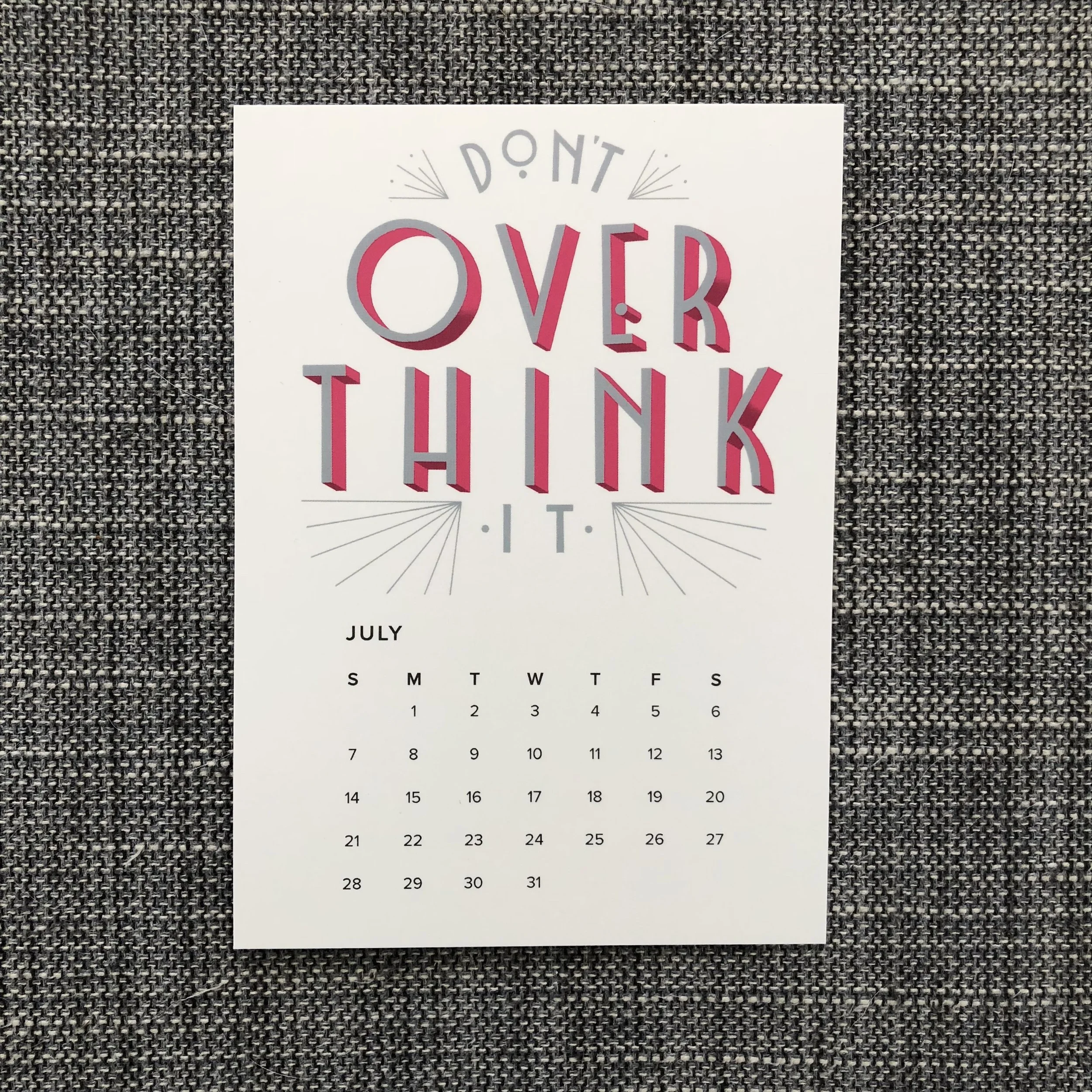 Don't Overthink It