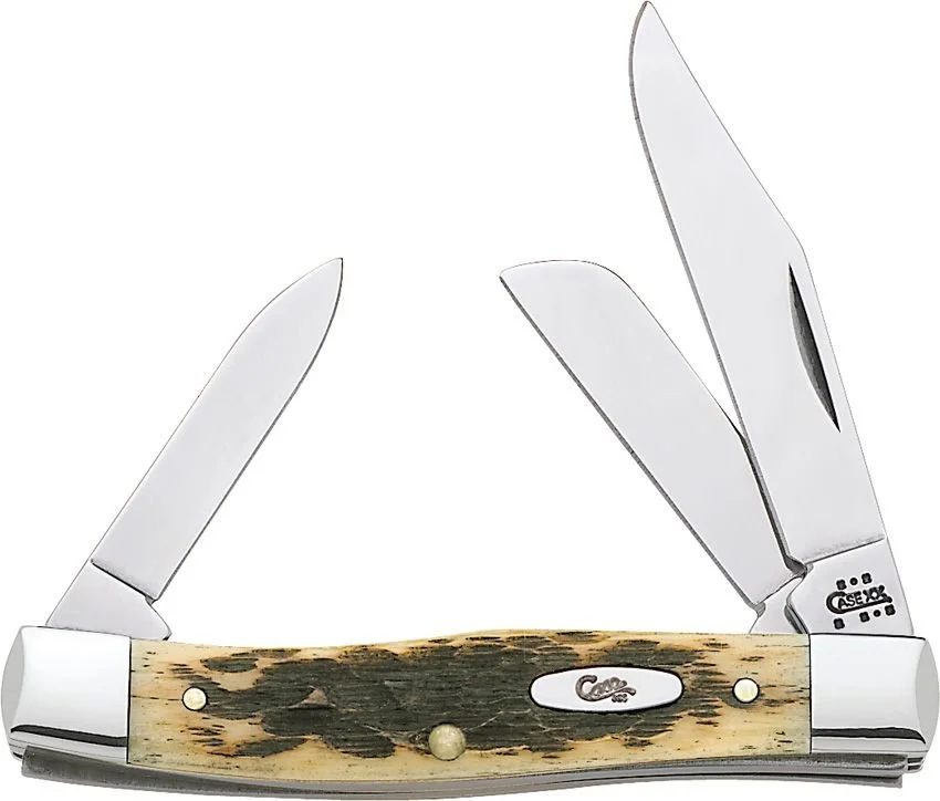 Case Cutlery Stockman Amber Bone #CA079