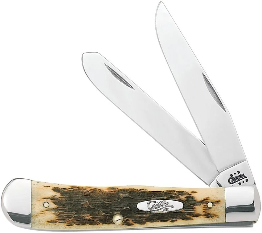 Case Cutlery Trapper Amber Bone #CA164