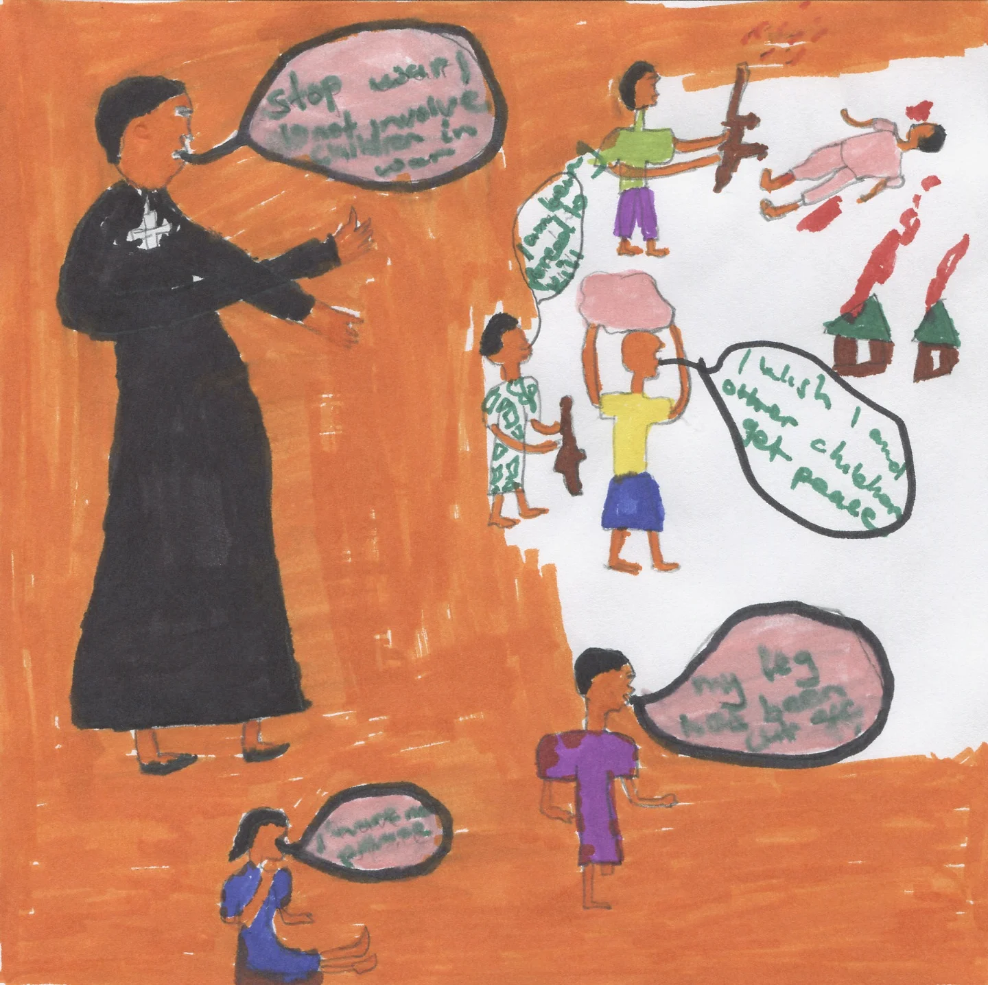 Workshops at the Peace Wall, London 