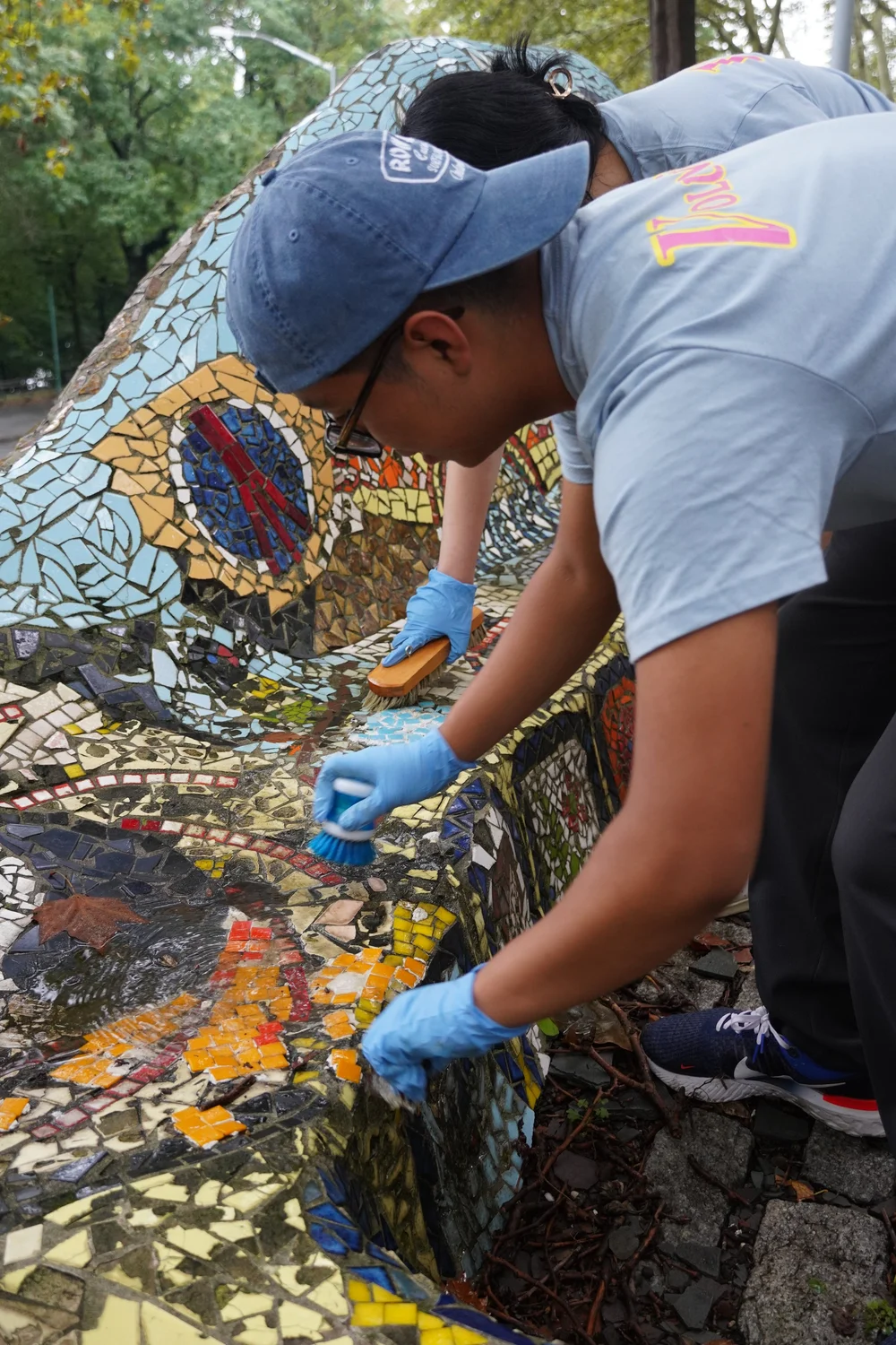 Mosaic Rolling Bench at General Grant National Memorial — CITYarts