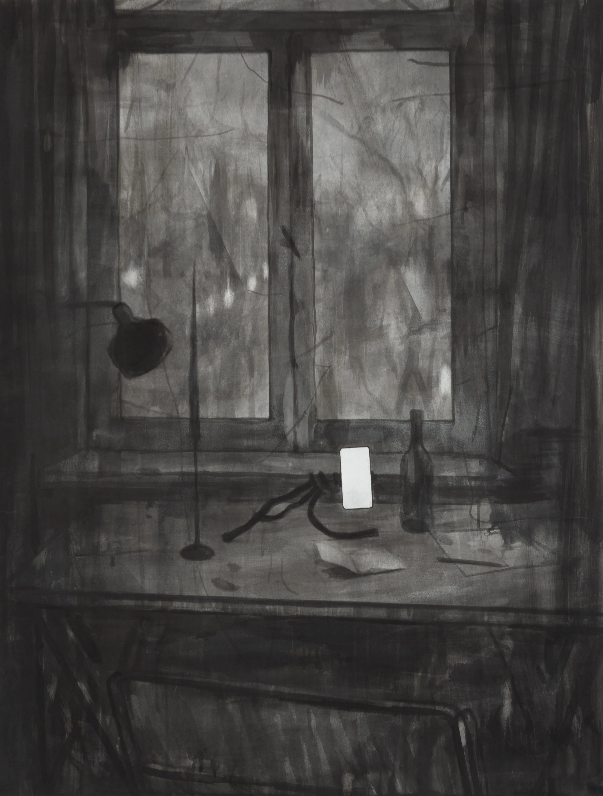 Call, 2024, Tusche auf Papier, 130 x 100 cm.jpg