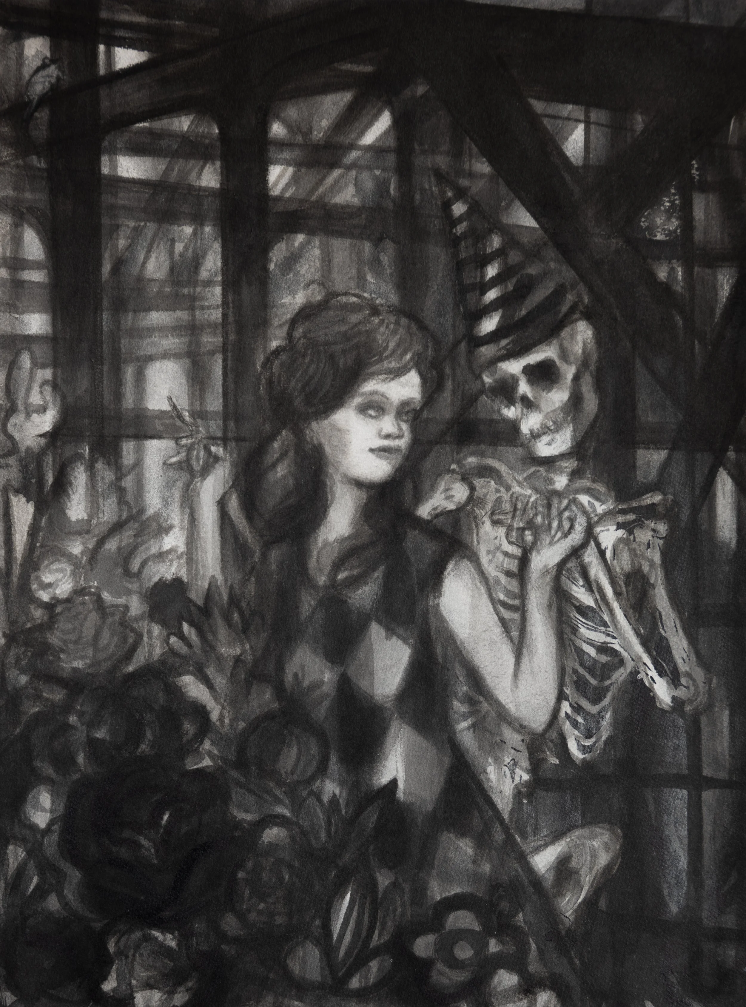 Die Verführerin, 2024, Tusche auf Papier, 30,8x23 cm.jpg