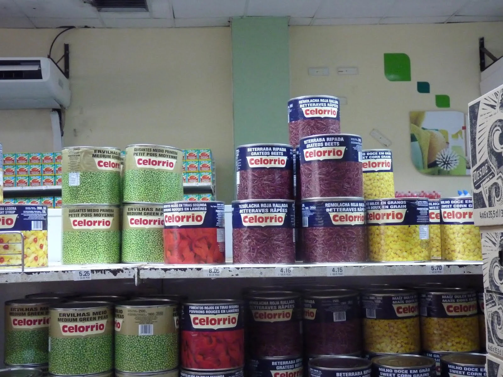 Canned veggies.