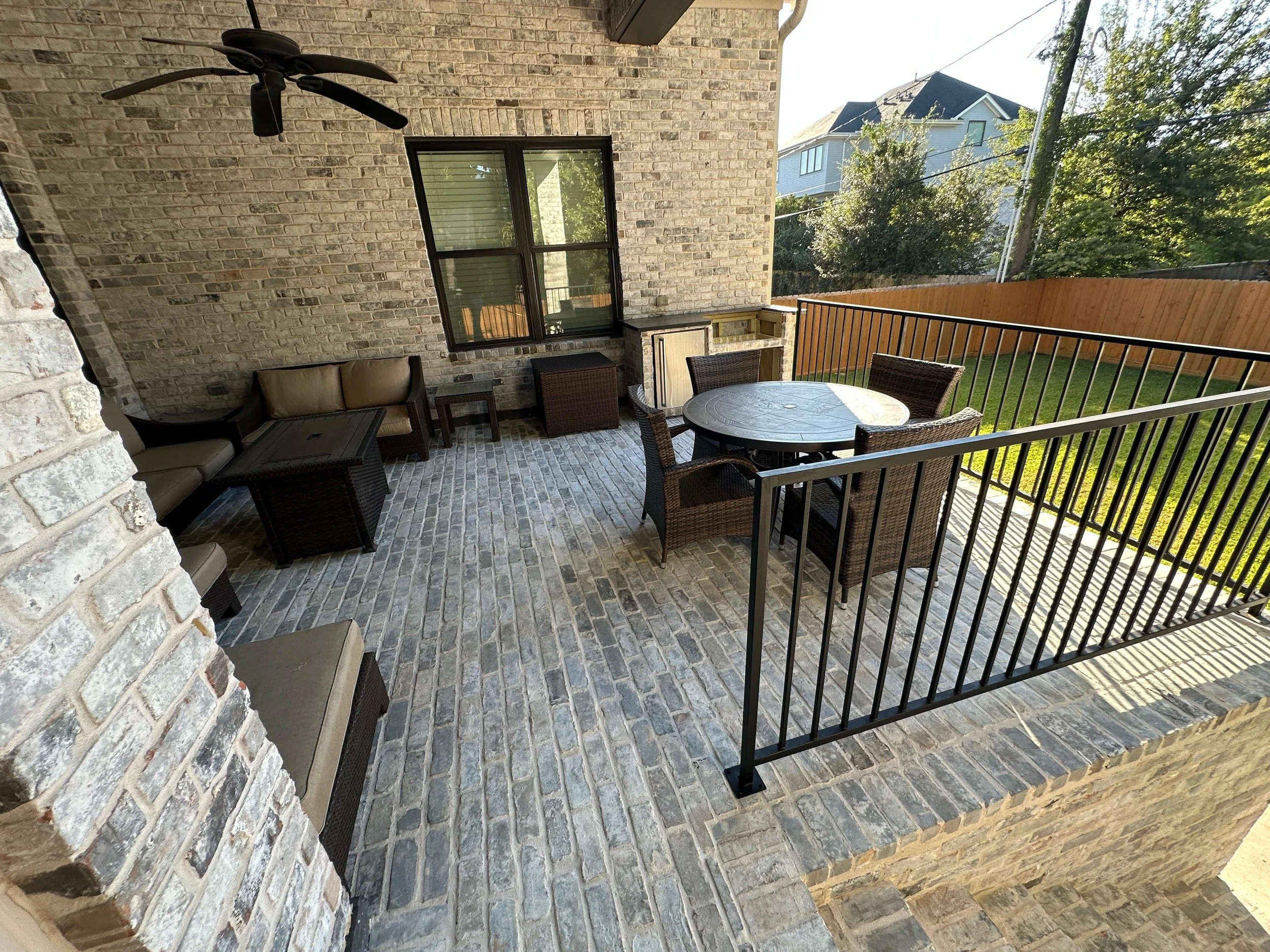 Existing photo of the back porch
