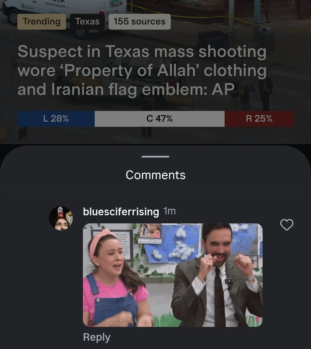 Day 4: Dallas’ Mario Rodriguez of Smokey Mirror Mocks Austin Terrosist Attack