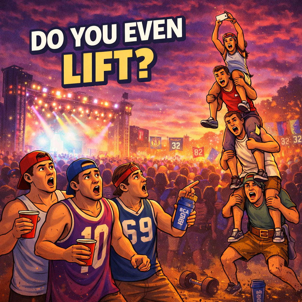 Bro Science, Repost, Mufa Luck, and “Concert Ready Fitness”