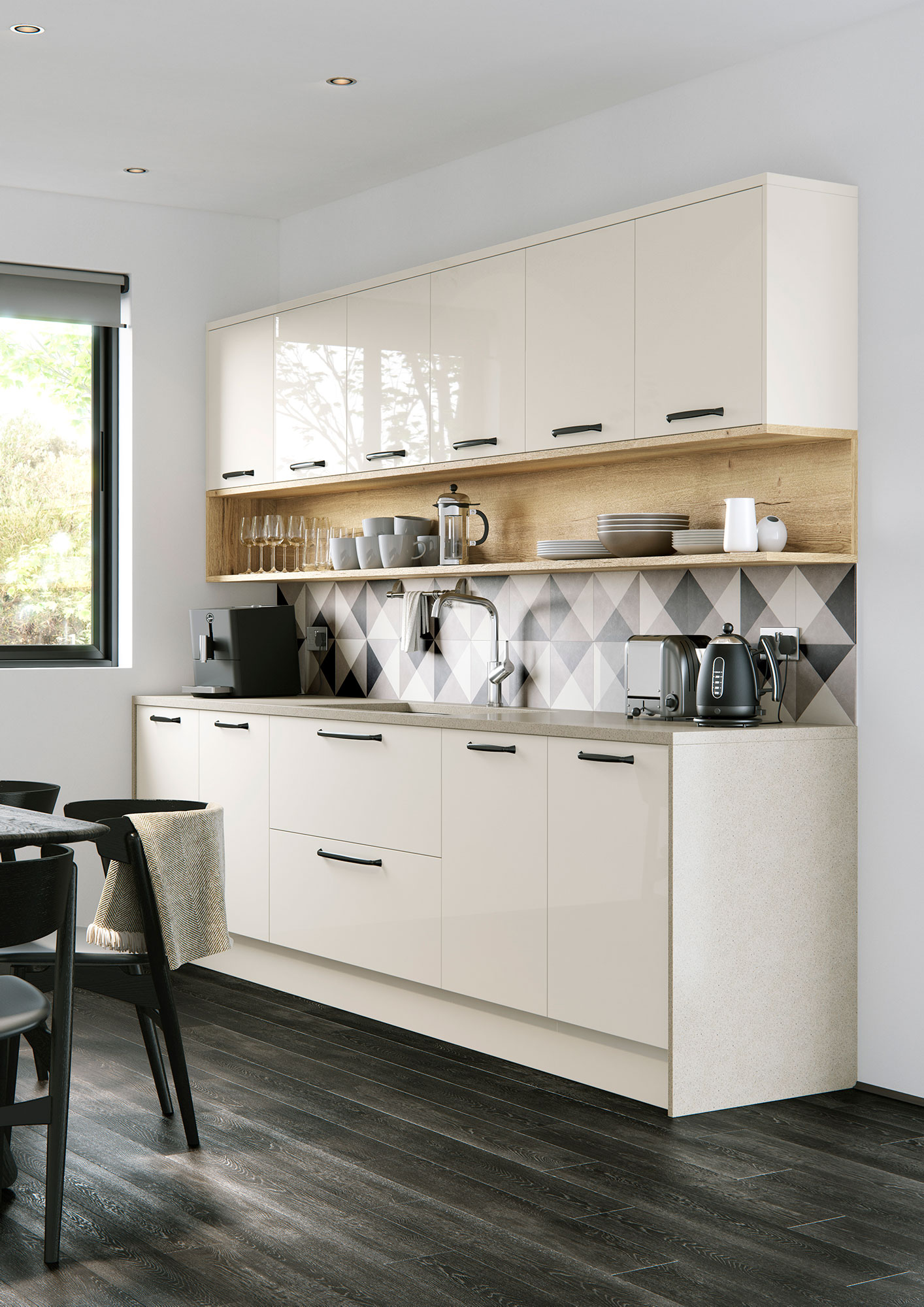 The range comes in a range of sophisticated, contemporary colours such as Light Grey, Mid Grey, Porcelain, White and Savanna with all bespoke colour options also available. 