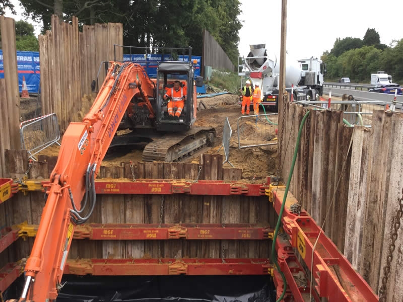 Installation of Cofferdam