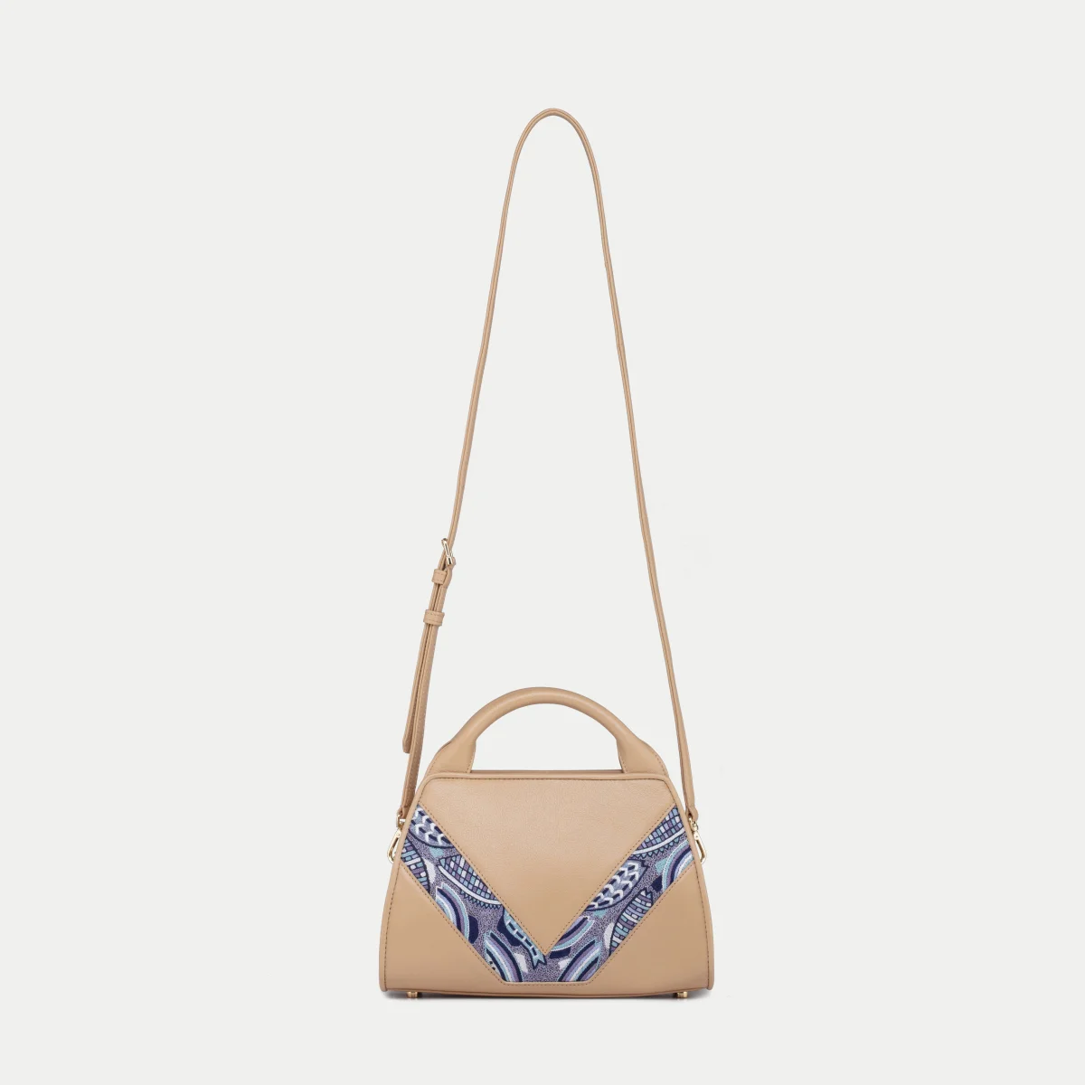 Diana Satchel Crossbody Beige
