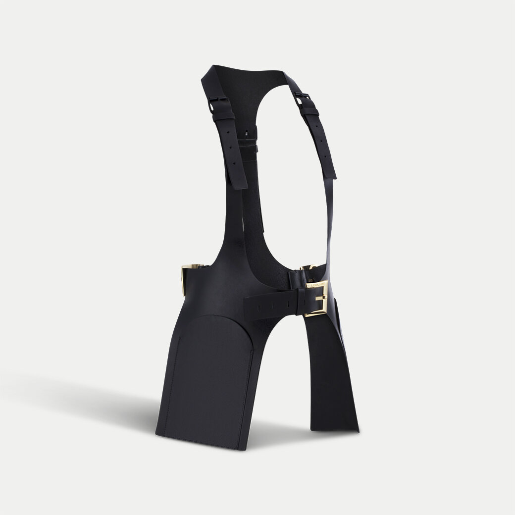 Exo Harness Black Gold — Lidia May | Luxury Leather Goods