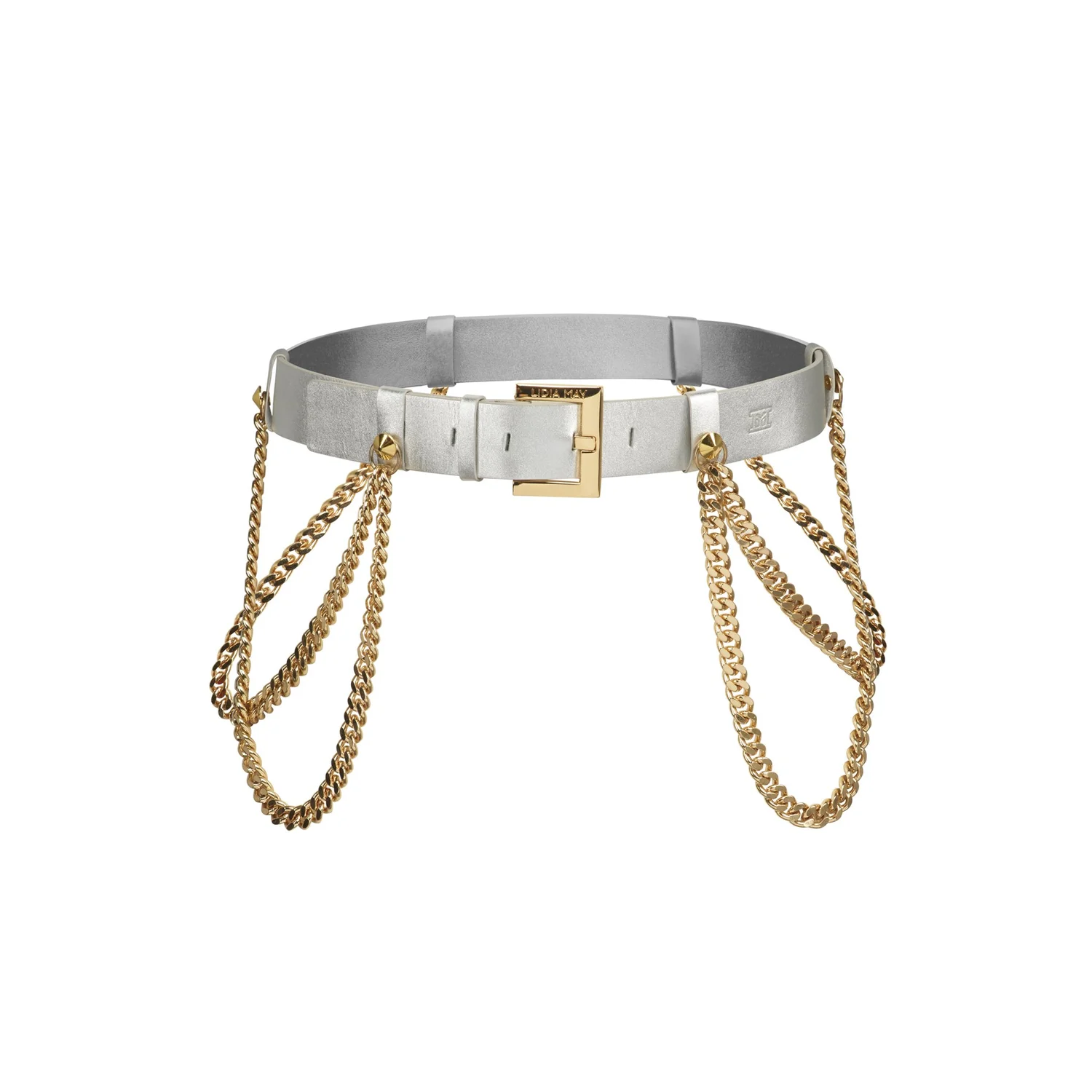 Belt Chain-on-Chain Silver Leaf — Lidia May | Ethical Luxury 