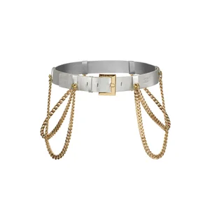 Belt Chain-on-Chain Silver Leaf — Lidia May | Ethical Luxury 
