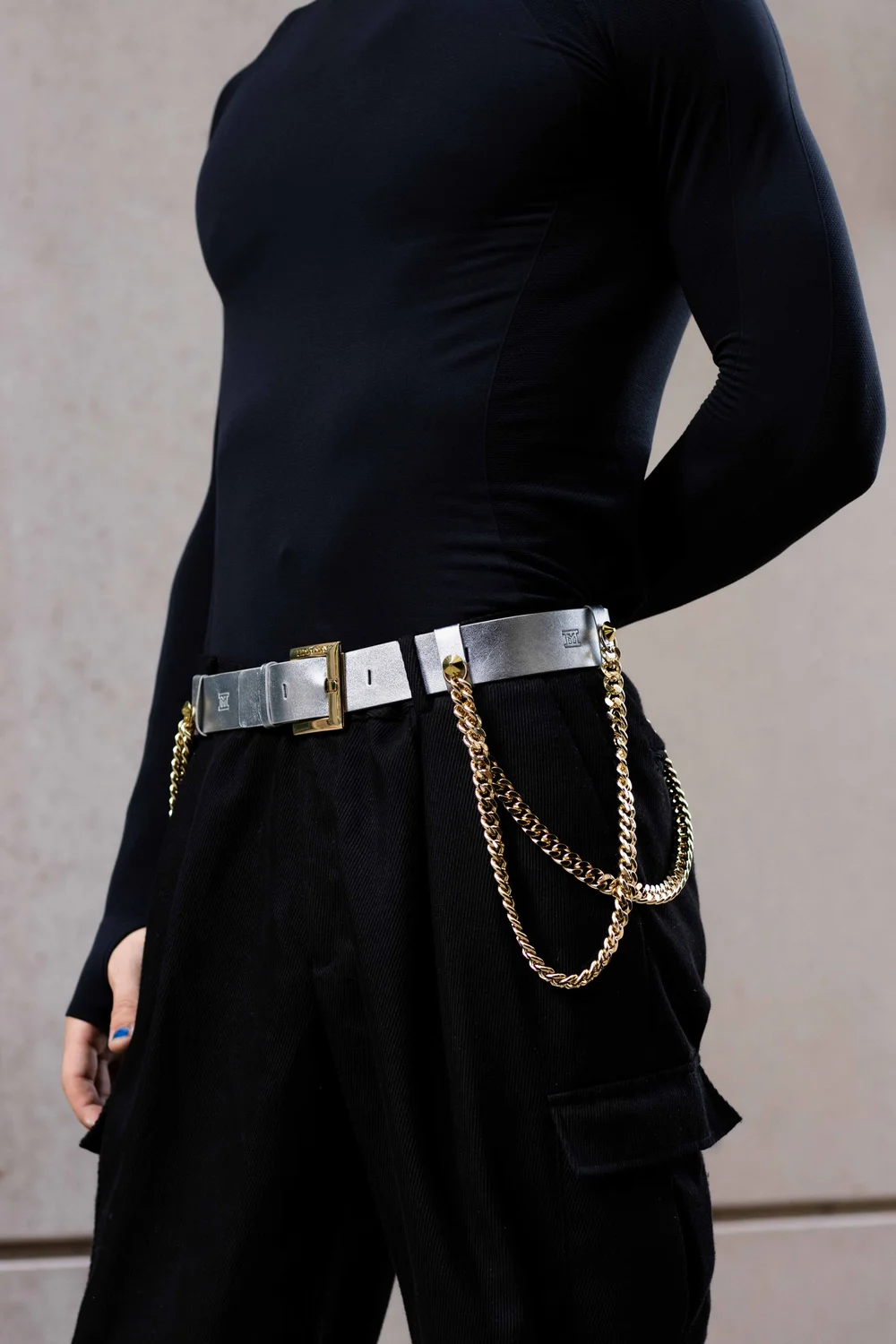 Belt Chain-on-Chain Silver Leaf — Lidia May | Ethical Luxury 