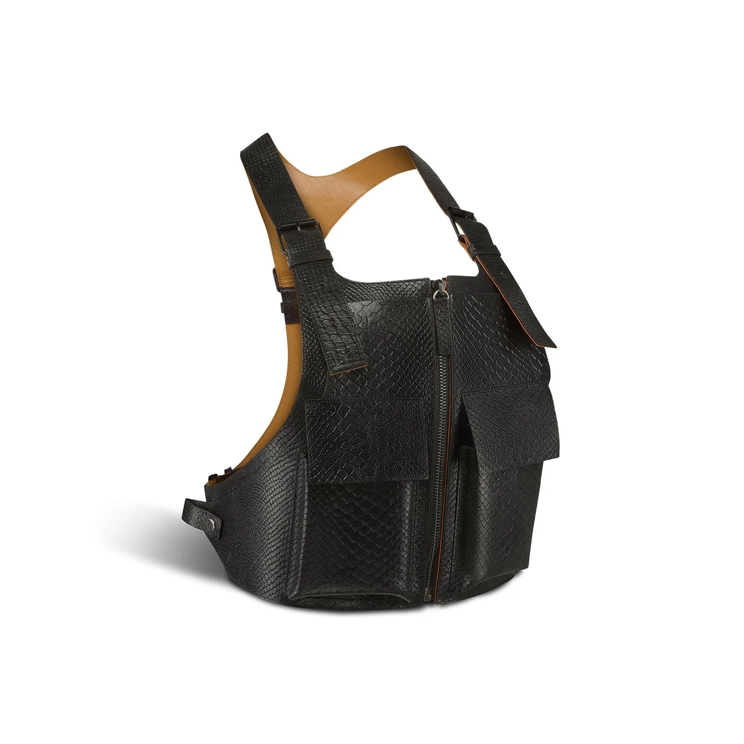 Frontpack Vest — Lidia May | Ethical Luxury Leather Goods display picture 2