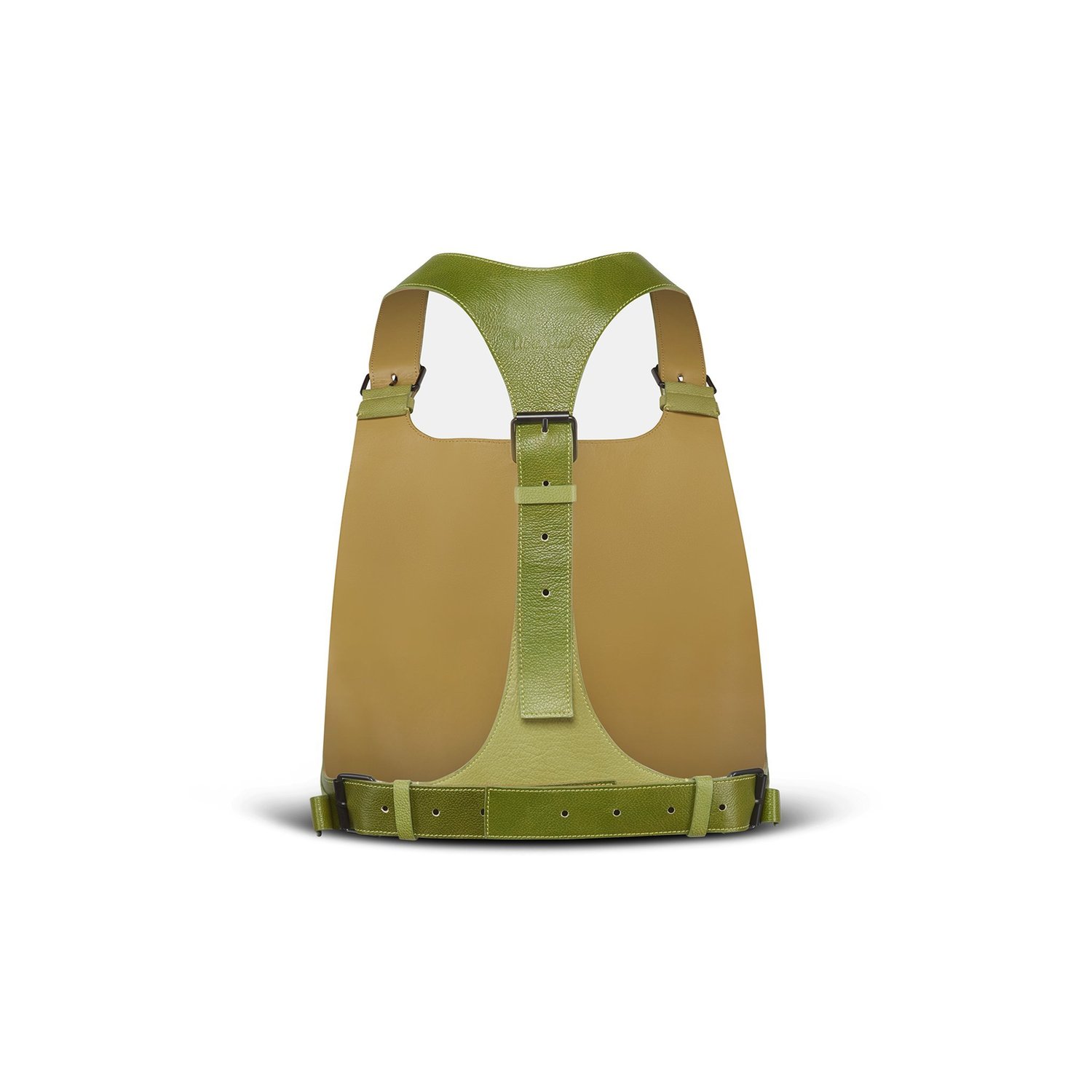 NWOT. Lidia May Frontpack Vest Silver Leaf Frontpack Vest — Lidia May | Ethical Luxury Leather Goods main image 3