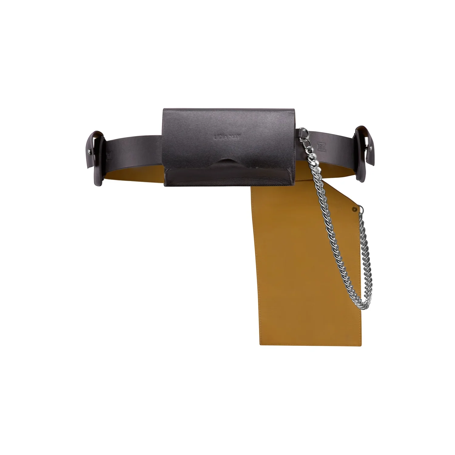 Elevated Style Leather Utility Belt With Pockets — Lidia May 