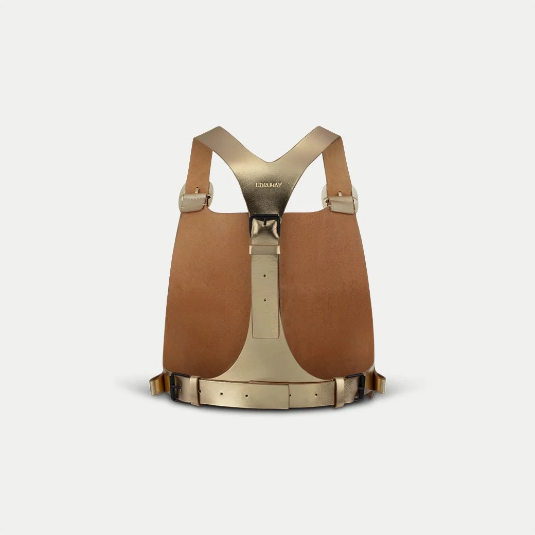 Frontpack Vest — Lidia May | Ethical Luxury Leather Goods display picture 1
