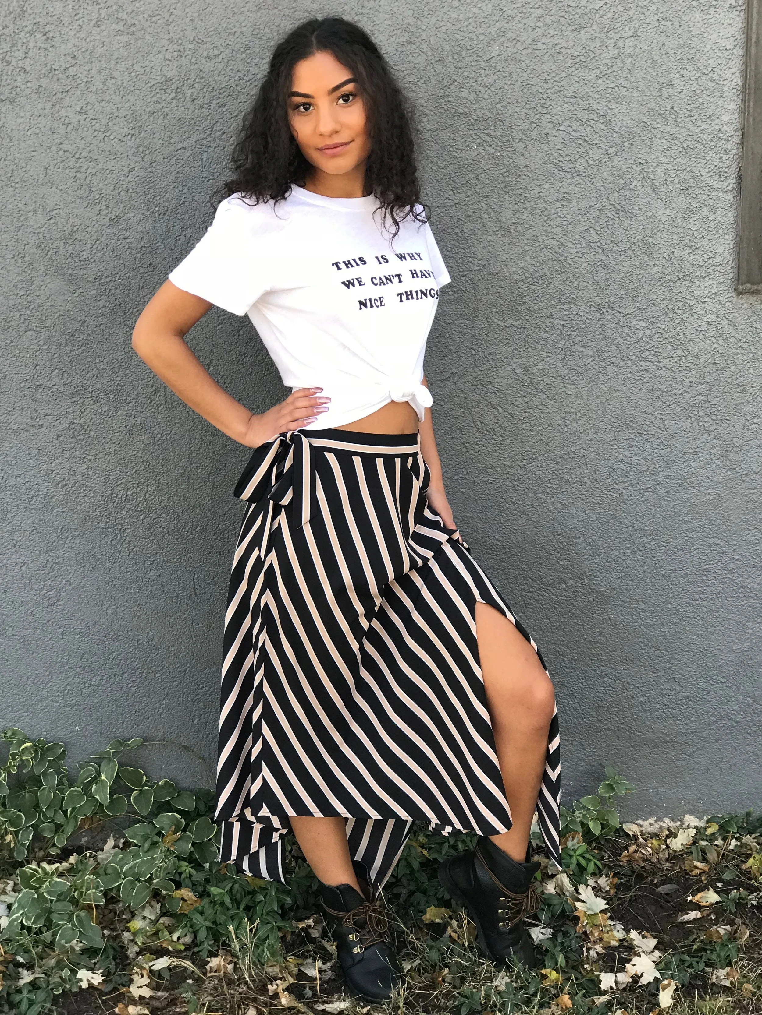 Use Your Illusion Asymmetrical Skirt