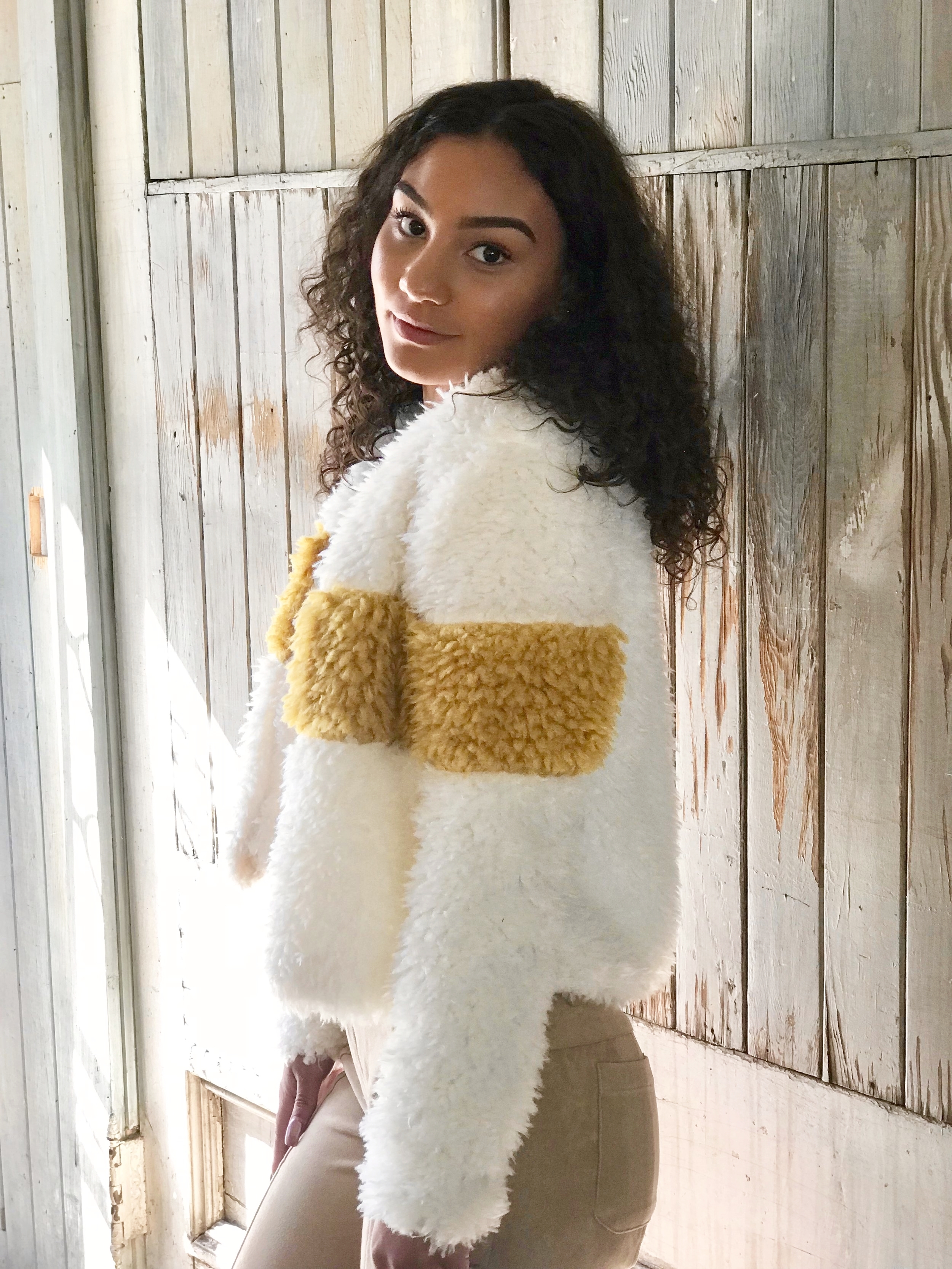 Varsity Fuzzy Jacket